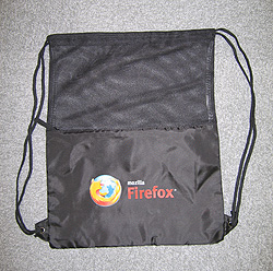 画像：Mozilla Japan特製ナイロンバッグ